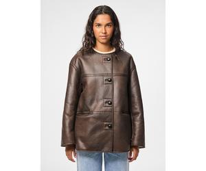 Vêtements Pieces Pcjulie Reversible Teddy Coated Jacket pour Femme L Blanc