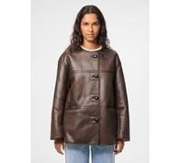 Vêtements Pieces Pcjulie Reversible Teddy Coated Jacket pour Femme XL Blanc