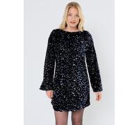 Vêtements Pieces Pckam Ls Deep Back Bow Dress Bc pour Accessoires XS Noir