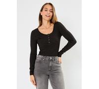 Vêtements Pieces Pckitte Ls Lurex Top Noos pour S Noir