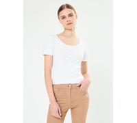 Pieces Top Pckitte Noos SS BC Femme Blanc brillant Taille S