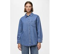 Vêtements Pieces Pcmaisie Ls Denim Shirt Noos Bc pour XL Bleu