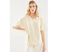 Vêtements Pieces Pcmalicia 2/4 Tee V-Neck Fc Bc pour Accessoires S Blanc