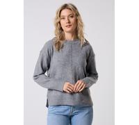 Vêtements Pieces Pcmalou Ls O-Neck Cutline Knit Noos Bc pour Femme M Gris