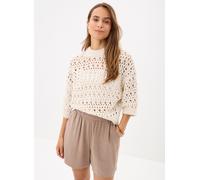 Vêtements Pieces Pcmasha 3/4 O-Neck Knit Bc pour Accessoires S Blanc