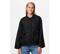 Vêtements Pieces Pcminna Sequin Bomber Jacket pour Femme S Noir