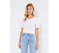 Vêtements Pieces Pcnally Ss Tee Fc Bc pour Femme XS Blanc