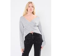 Vêtements Pieces Pcnanu Ls Rev Drape Knit Bc pour Femme S Gris