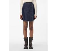 Vêtements Pieces Pcnevin Hw Mini Skirt pour Accessoires M Bleu