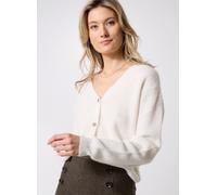 Vêtements Pieces Pcnibe Ls Rev Deep Back Knit Fc Bc pour Femme L Blanc