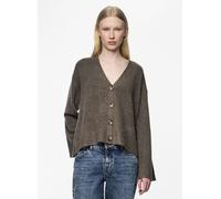 Vêtements Pieces Pcnuna Ls V-Neck Knit Cardigan Bc pour Femme S Marron