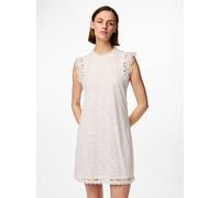Vêtements Pieces PCOLLINE SL LACE DRESS WVN NOOS pour L Blanc