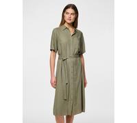 Vêtements Pieces PCPIA 2/4 MIDI SHIRT DRESS WVN NOOS pour Accessoires XS Vert