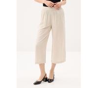 Pieces Pia Culotte Wide Leg High Waist Pants Beige XS Femme