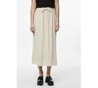 Vêtements Pieces PCPIA MW ANKLE SKIRT WVN NOOS pour Accessoires XS Beige