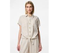 Vêtements Pieces PCPIA SS TIE SHIRT WVN NOOS pour S Beige