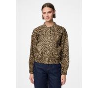 Vêtements Pieces PCSALUME BOMBER DENIM JACKET pour Accessoires S Marron
