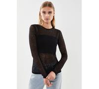 Vêtements Pieces PCSAVA LS LACE TOP pour Accessoires XS Noir