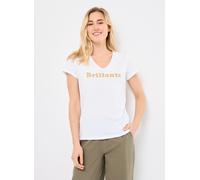 Vêtements Pieces PCSERIMA SS T-SHIRT FC BC pour L Blanc