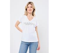 Vêtements Pieces PCSERIMA SS T-SHIRT FC BC pour S Blanc