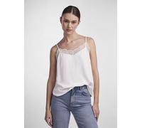 Pieces Top PCTIFFANY STRAP LACE NOOS BC – Dentelle, bretelles – Blanc Taille L