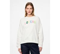 Vêtements Pieces PCTOVE LS SWEAT BC pour L Blanc