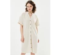 Vêtements Pieces PCVINSTY SS LINEN SHIRT DRESS pour Accessoires XS Blanc