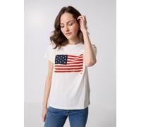 Vêtements Polo Ralph Lauren Afs White Ss Flag Tee pour Homme L Blanc