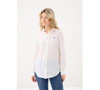 POLO RALPH LAUREN Blouse en lin blanc | XL