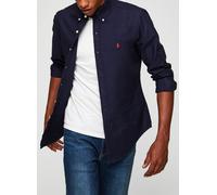 Vêtements Polo Ralph Lauren Chemise Oxford cintrée teinte en pièce pour Homme XS Bleu