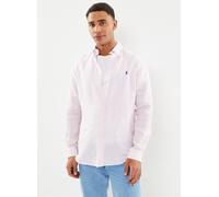 Vêtements Polo Ralph Lauren Chemise Rayée Ajustée En Lin pour Homme L Rose