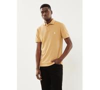 Vêtements Polo Ralph Lauren Polo cintré en coton piqué 710536856 pour Homme XXL Beige
