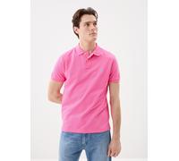 Polo Ralph Lauren The Iconic Mesh Slim manche courte rose bleu - S