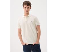 Vêtements Polo Ralph Lauren Polo coupe ajustée en piqué 710782592 pour Homme L Blanc