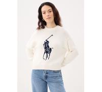 Polo Ralph Lauren Pull-over bleu marine / blanc, Taille XS