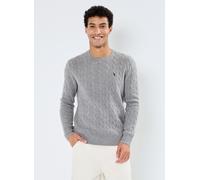 Vêtements Polo Ralph Lauren Pull col rond en laine et cashmere cablé pour Homme L Gris