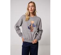 Vêtements Polo Ralph Lauren Pull col rond Polo Bear molleton 211B177 pour Femme L Gris