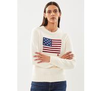 Vêtements Polo Ralph Lauren Pull drapeau à col rond en coton pour Accessoires L Beige