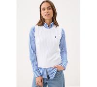 Vêtements Polo Ralph Lauren Pull sans manches torsadé pour Femme L Blanc