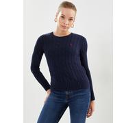 Vêtements Polo Ralph Lauren Pull torsadé à col rond en coton pour Femme XL Bleu