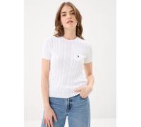 Vêtements Polo Ralph Lauren Pull torsadé à manches courtes en coton pour Femme XS Blanc