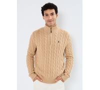 Vêtements Polo Ralph Lauren Pull torsadé en coton 710810841 pour Homme L Marron