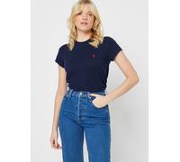 Vêtements Polo Ralph Lauren T-shirt col rond jersey de coton 211898698 pour Femme XL Bleu