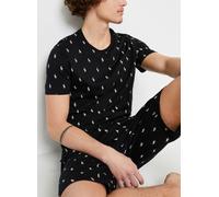 T-shirt Ralph Lauren Allover Sleep manche courte noir blanc - L