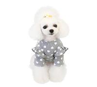 Vêtements pour animaux de compagnie Automne Hiver Vêtements pour animaux de compagnie Love Bottom Shirt Grand Chien Noël Pull Fille (Gris, XXL)