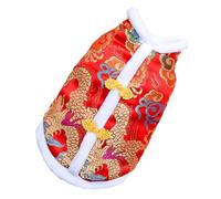 Vêtements pour animaux de compagnie de festival du printemps | Vêtements festivall de printemps | Robe de dragon brodée pour animaux de compagnie | Gilet confortable et facile à porter pour le Nouvel