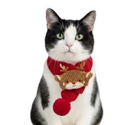 Vêtements pour animaux de compagnie - Écharpe de Noël pour chien - 40 x 5 x 2 cm - Cache-cou tricoté | Bandana de Noël d'automne et d'hiver | Pour les fêtes de fin d'année, la marche en plein air, les
