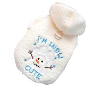 Vêtements pour animaux de compagnie, manteau chaud et réglable en peluche pour bonhomme de neige, tenue pour l'hiver, l'automne, un anniversaire, Halloween, Thanksgiving