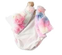 Vêtements pour animaux de compagnie, manteau en peluche, pull à imprimé léopard, couleurs colorées, veste en fourrure pour bouledogue, carlin, caniche (couleurs colorées, taille L)