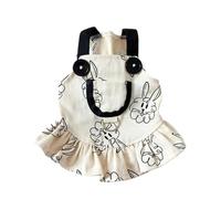 Vêtements pour animaux de compagnie printemps/été à sangle lapin jupe pour chien nouvelle sangle peut tirer vêtements d'été fins vêtements pour chien vêtements pour chiot (1, XL)